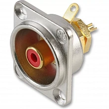 Neutrik NF2D-2 панельный разъем RCA гнездо, тип-D, под пайку провода