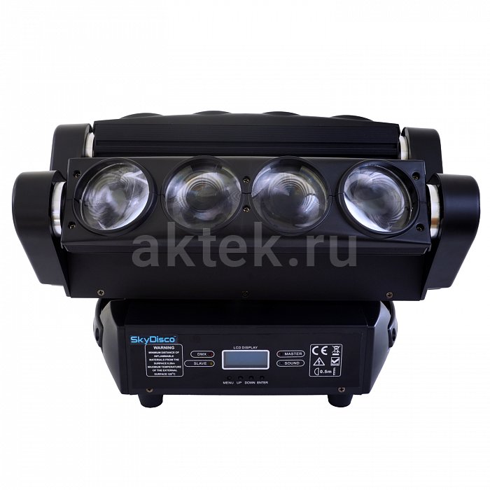 Светодиодная цветомузыка с вращением SkyDisco Moving Spider 13