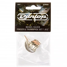 Dunlop 33P013 Nickel Silver Fingerpick 5Pack медиатор-коготь, 0,13 мм