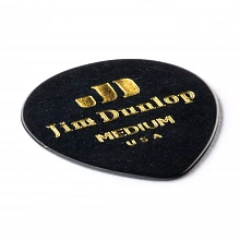 Dunlop 485P03MD Celluloid Black Teardrop Medium медиаторы, целлулоид, 12 шт 2