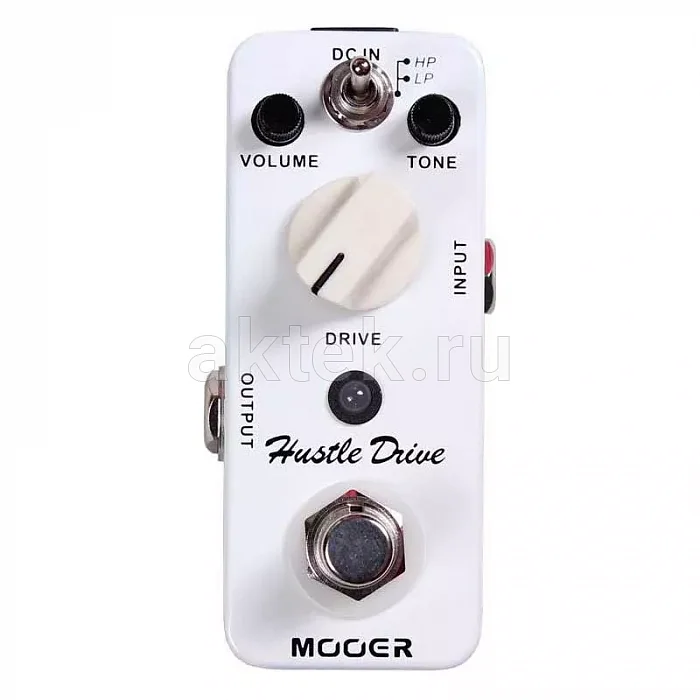 Mooer Hustle Drive аналоговая педаль овердрайва/дисторшна, режимы HP/LP
