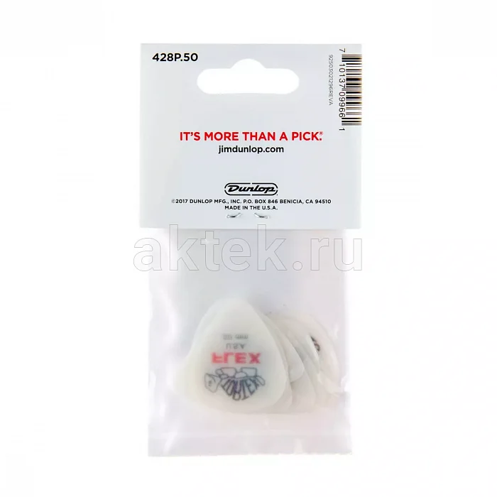 Dunlop 428P050 Tortex Flex Standard 12Pack медиаторы, 0,5 мм 4