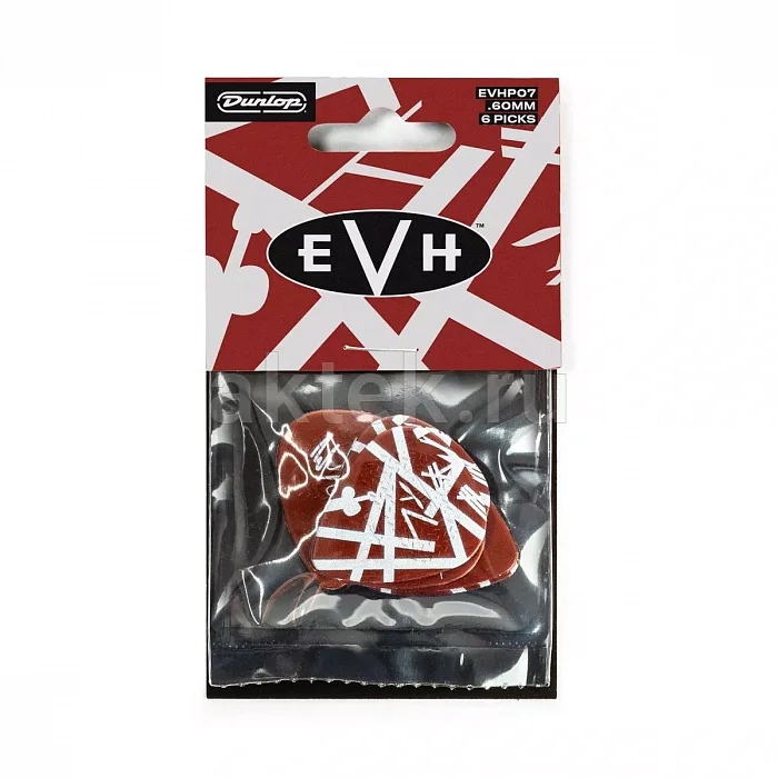 Dunlop EVHP07 EVH Shark медиаторы, 0,6 мм, 6 шт