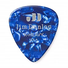 Dunlop 483P10XH Celluloid Blue Pearloid Extra медиаторы, целлулоид, extra heavy