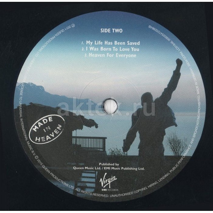 Виниловая пластинка QUEEN - MADE IN HEAVEN BLACK VINYL 12" 5