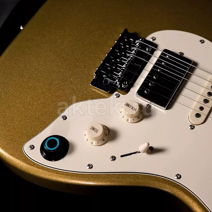 Mooer GTRS S801 электрогитара, золотистый, HSS, корпус из липы 5