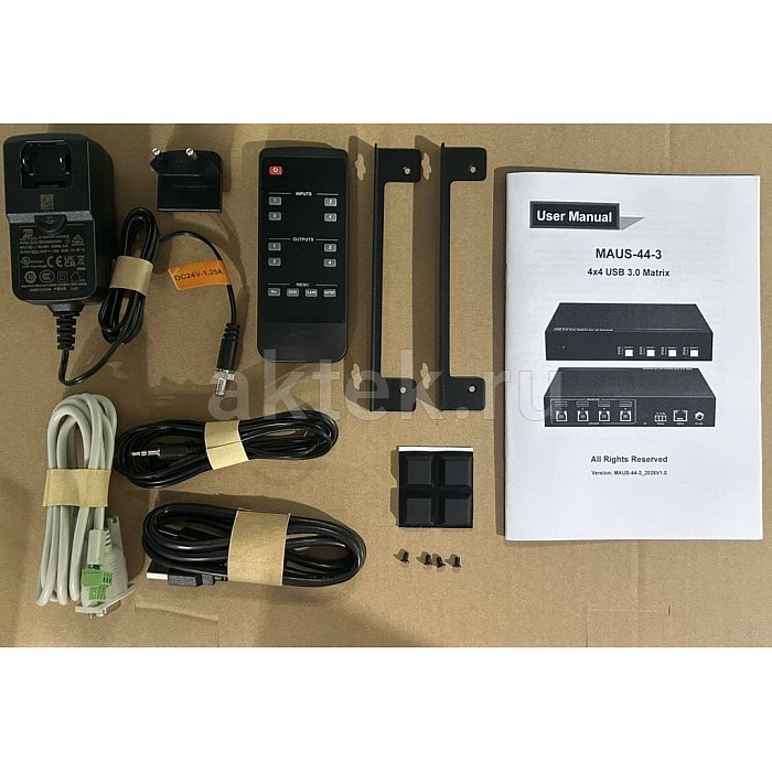Digis MAUS-44-3 USB3.2-матрица 4×4 5Гбит/с с RS-232 5