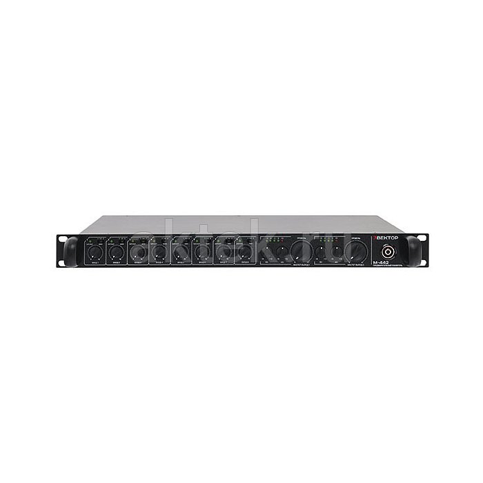 ВЕКТОР М-442 (V2) аналоговый микшерный пульт, XLR, RCA, 1U