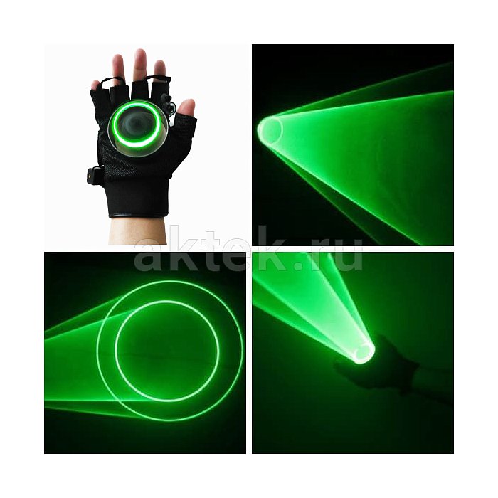 Лазерная перчатка SkyDisco Rotable Light (зеленая)