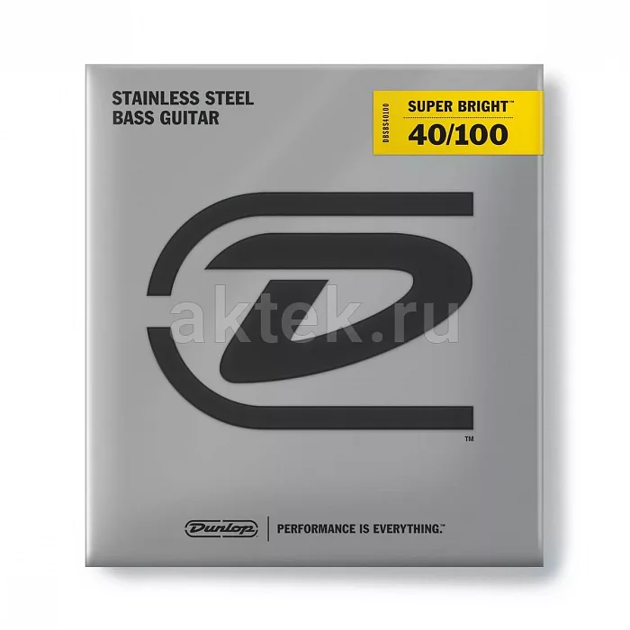 Dunlop DBSBS40100 Super Bright Steel комплект струн, калибр 40-100