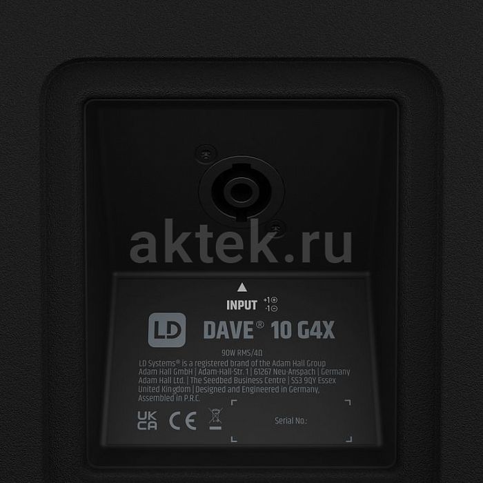 LD Systems DAVE 10 G4X активная PA-система 2.1 10″/680Вт-пик 9