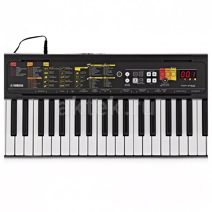 Yamaha PSR-F52 синтезатор с автоаккомпанементом, 136 тембров, 158 стилей 3