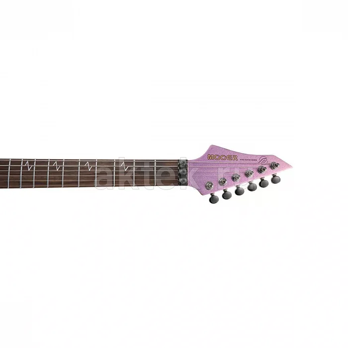 Mooer MMT100 FR Aurora электрогитара, розовый, HH, 24 лада 5