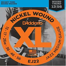 D'Addario EJ22 струны для электрогитары, 13-56