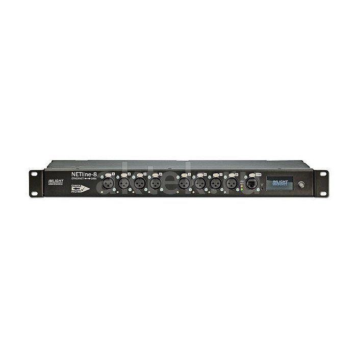 ИМЛАЙТ NETLINE–8–5pin двунаправленный DMX-конвертер, восемь портов, 1U 2