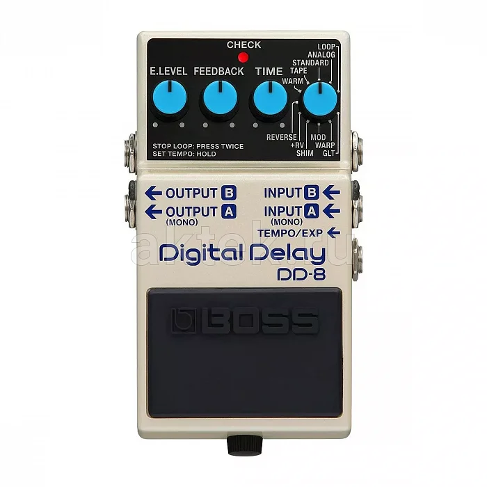 Boss DD-8 стереофоническая педаль дилея, 11 режимов, лупер 40 секунд