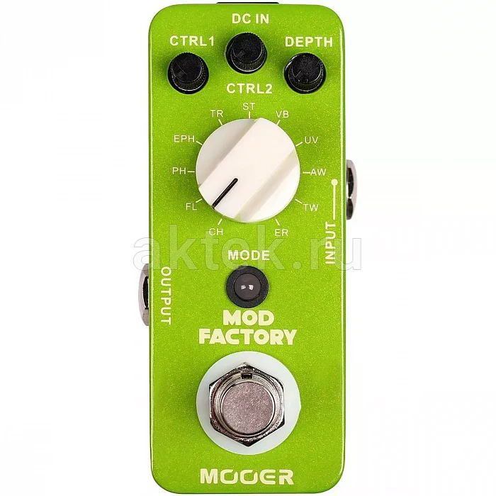 Mooer Mod Factory MKII педаль модуляции, 11 эффектов, Tap Tempo