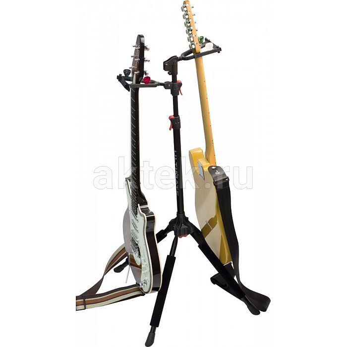 Ultimate Support GS-102 стойка гитарная двойная, чёрный 4