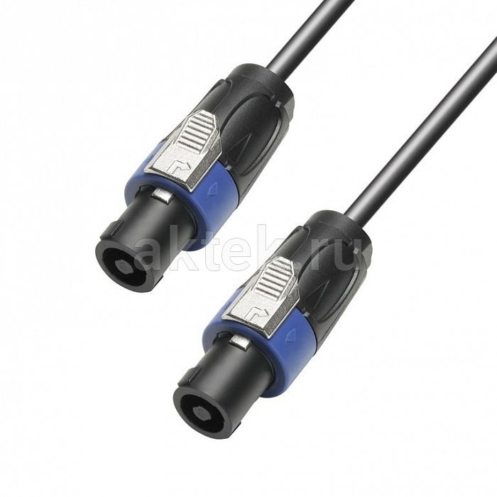 Adam Hall K4 S425 SS 1000 Black Speakon-кабель 4p–4p 10м