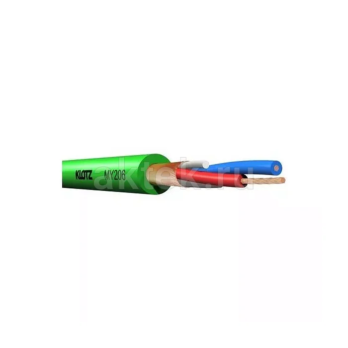 Klotz MY206GN зелёный микрофонный кабель, бухта 100 м, цена/м