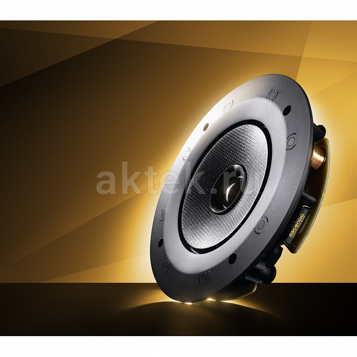 ASCENDO The 6 PRO PASSIVE CEILING Black, гриль White потолочная встраиваемая акустика 8
