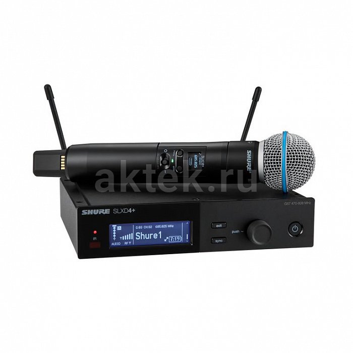 Shure SLXD24+E/B58 цифровая радиосистема Beta58A, 470–606 МГц