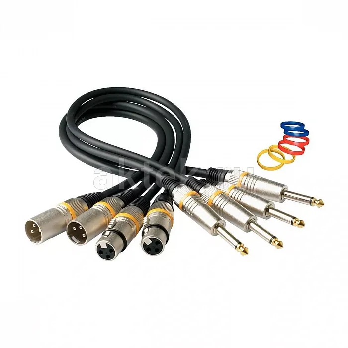 Rockcable RCL30385 D6 M кабель XLR–Jack 6,3 мм, 5 м