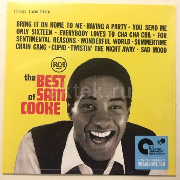 Виниловая пластинка SAM COOKE - THE BEST OF 180 GRAM BLACK VINYL 12"