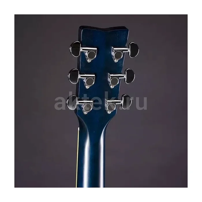Yamaha FG820 SB акустическая гитара, синий, корпус из красного дерева 5