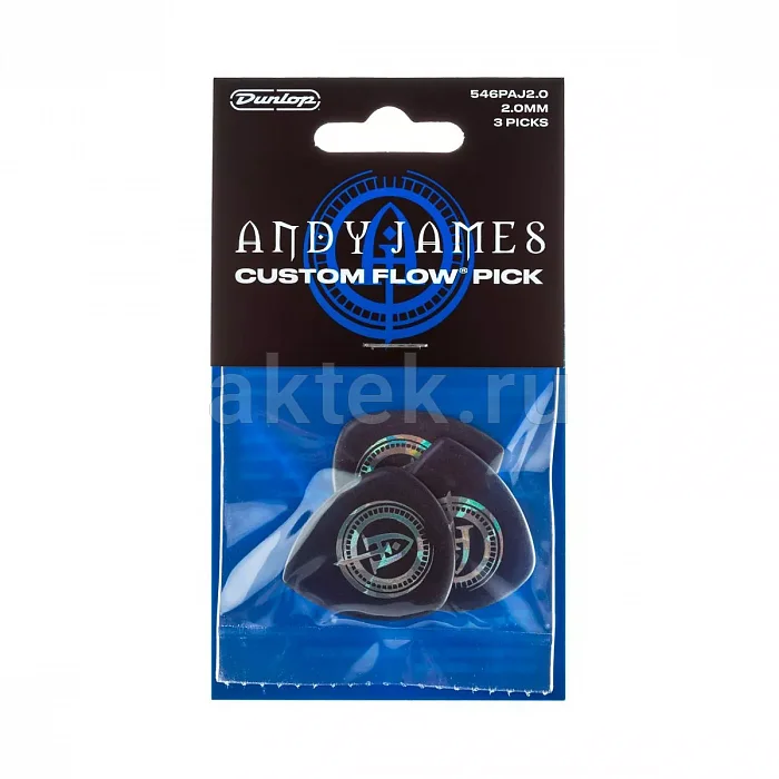 Dunlop 546PAJ200 Andy James Flow Jumbo медиаторы, ultex, 2 мм 4