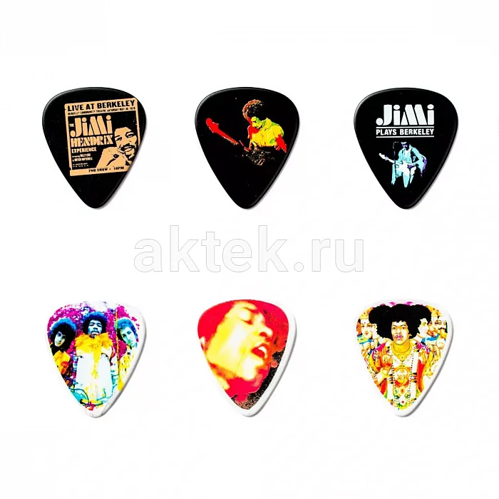 Dunlop JHPT03H Jimi Hendrix Electric Lady набор медиаторов, целлулоид 2