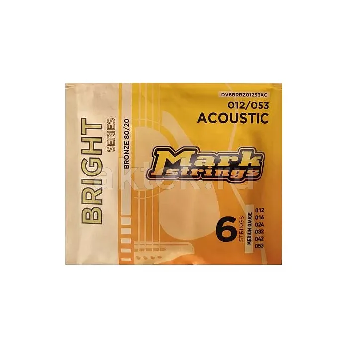 Markbass Bright Series DV6BRBZ01253AC струны для акустической гитары, 12-53