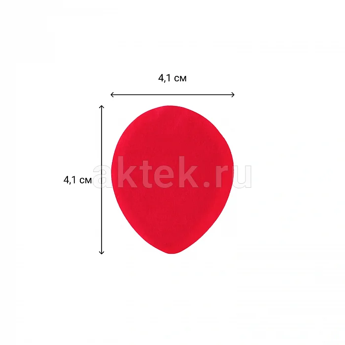 Конфетти бумажное лепестки 4,1см 1кг красный 2