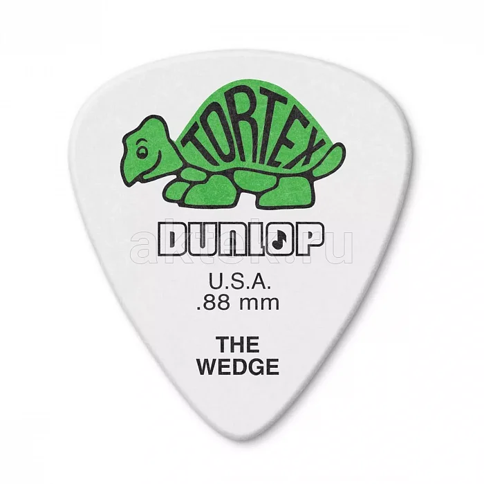 Dunlop 424P088 Tortex Wedge медиаторы, 0,88 мм, 12 шт