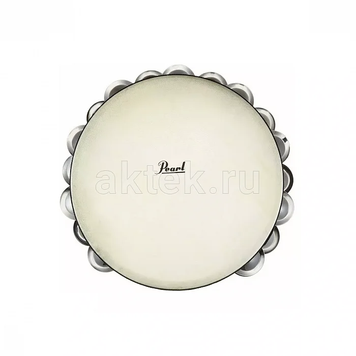 Pearl PETM-20 Elite Concert Tambourine двухрядный тамбурин с кожаной мембраной 2
