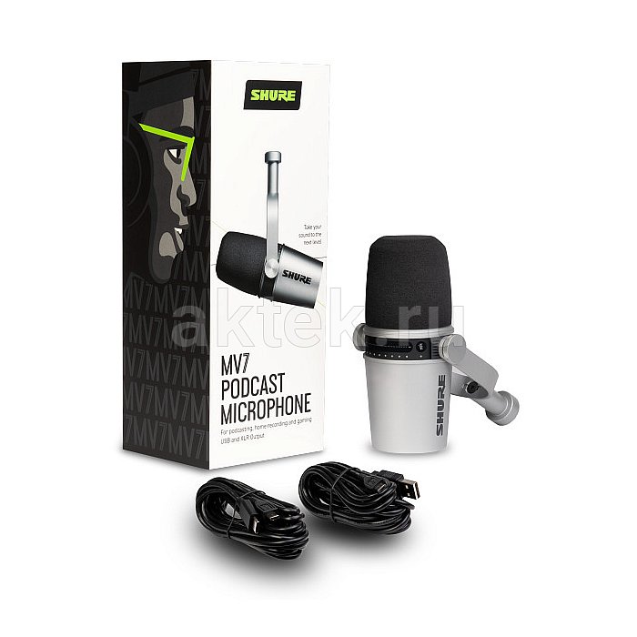 Гибридный USB/XLR микрофон для стриминга SHURE MOTIV MV7-S 5