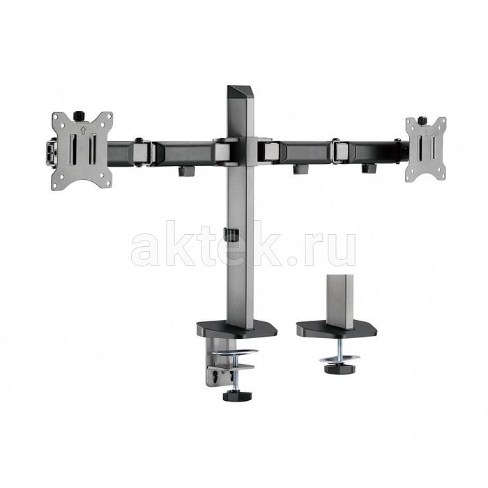 Exell EXi-MA42 Silver кронштейн двух мониторов 17–32″ VESA 100×100 9кг