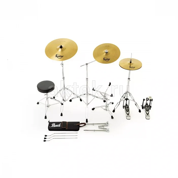 Pearl RS525SBC/C743 ударная установка, 5 барабанов, тополь, стойки, тарелки 5
