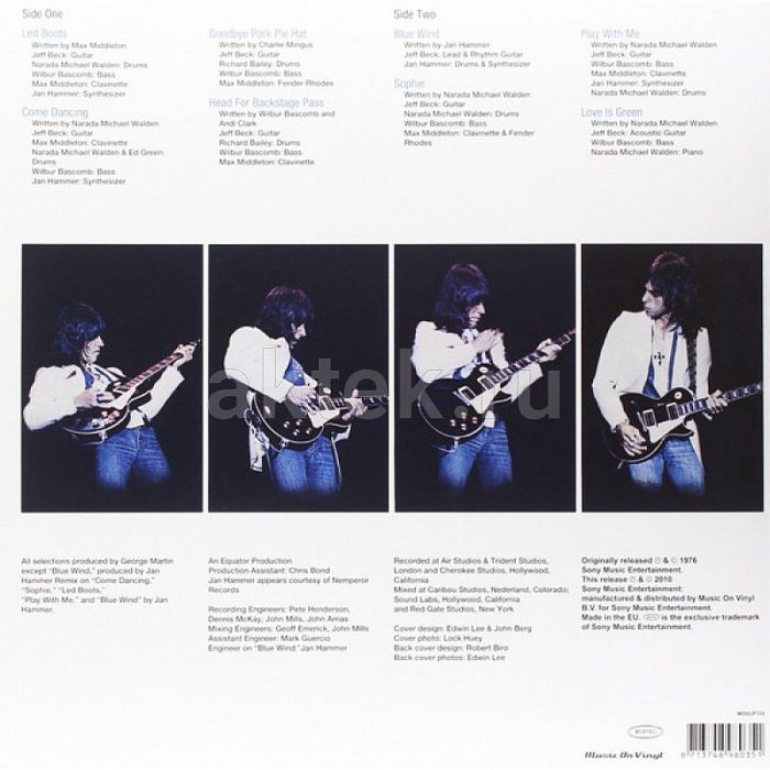 Виниловая пластинка JEFF BECK - WIRED 180 GRAM HIGH QUALITY BLACK VINYL 12" 2