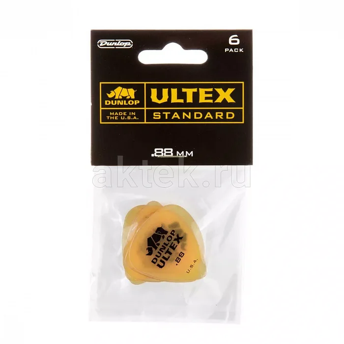 Dunlop 421P088 Ultex Standard 6Pack медиаторы, 0,88 мм, 6 шт 4