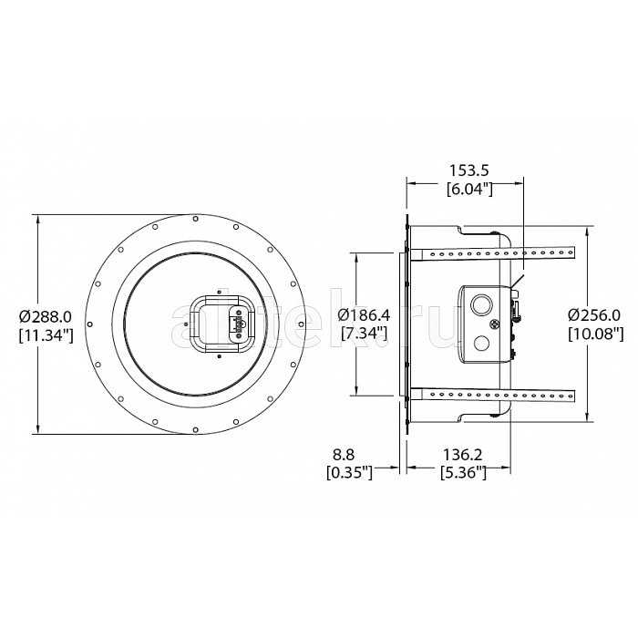 Tannoy CMS 503 PI BACKCAN задний колпак для CMS 503 PI 2