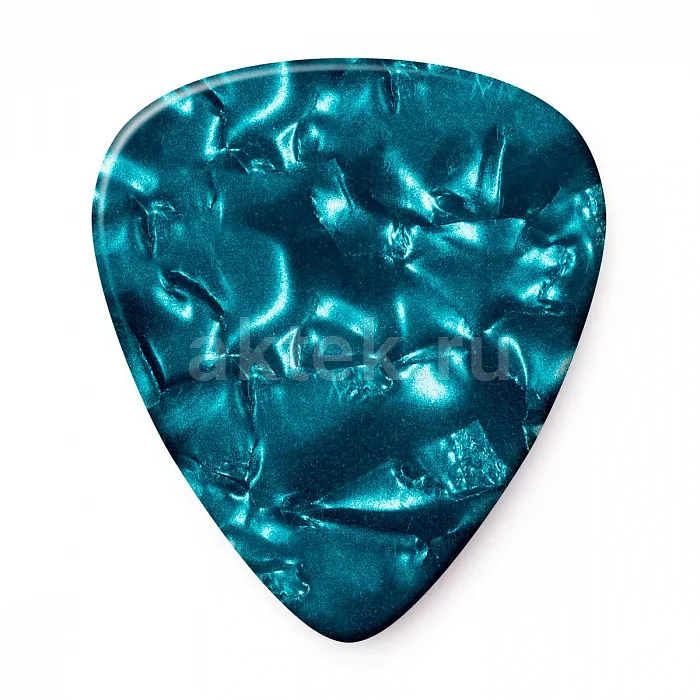 Dunlop 483P11XH Celluloid Turquoise Pearloid Extra медиаторы, целлулоид, extra heavy 3