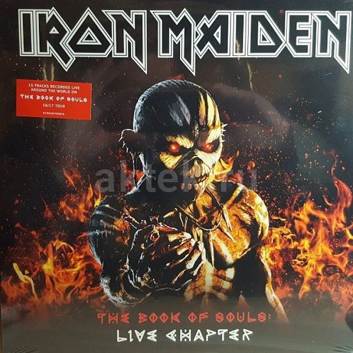 Виниловый бокс-сет IRON MAIDEN - THE BOOK OF SOULS - LIVE CHAPTER BLACK VINYL 12" BOX SET