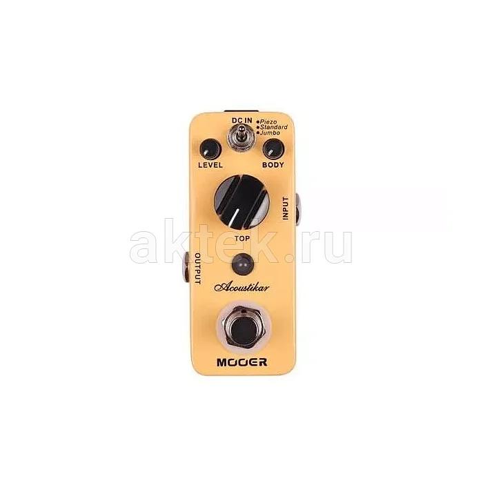 Mooer Acoustikar педаль эмуляции акустической гитары, три режима