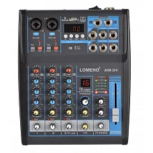 LOMEHO AM-04 аналоговый микшер, 4 каналов, Bluetooth