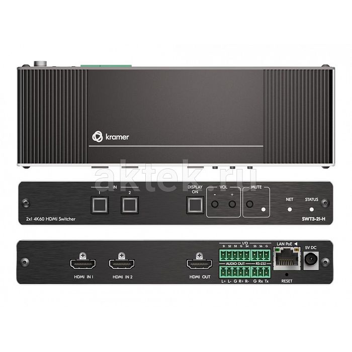 Kramer SWT3-21-H коммутатор, 2×1, 4K60 4:4:4