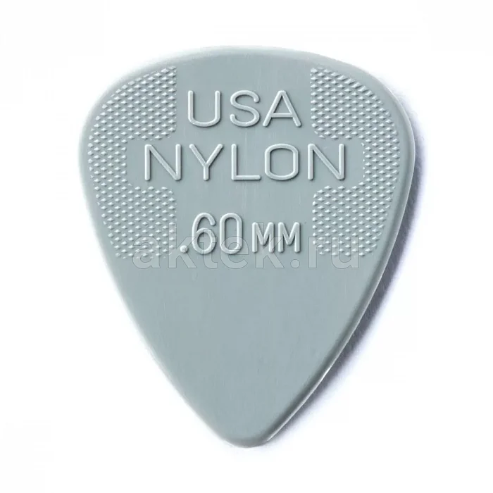 Dunlop 44P060 Nylon Standard 12Pack медиаторы, нейлон, 0,6 мм