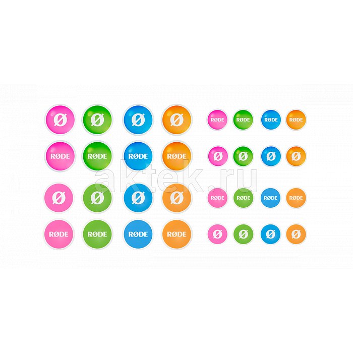 RODE COLORS2 набор аксессуаров с цветовой идентификацией. Ветрозащиты 6