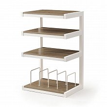 NorStone Esse Hifi VInyl White/Oak стойка для Hi-Fi аппаратуры