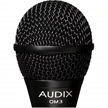 Audix OM3S динамический вокальный микрофон, гиперкардиоида, выключатель, 18 кГц 2